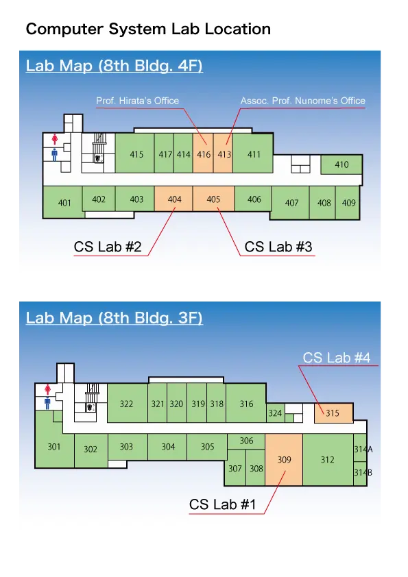 Floor Map for Computer System Laboratory